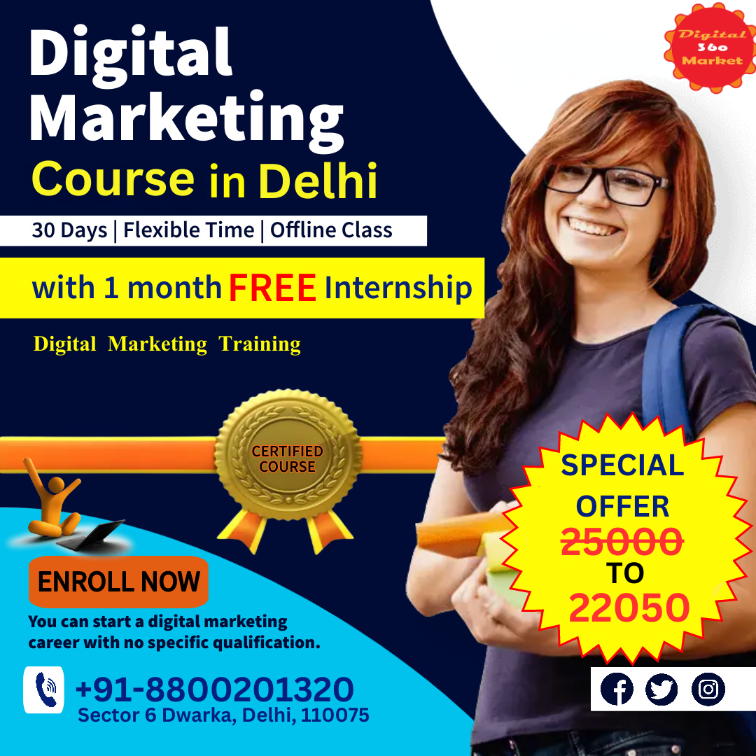 Digital Marketing Course in Delhi at an affordable fee.