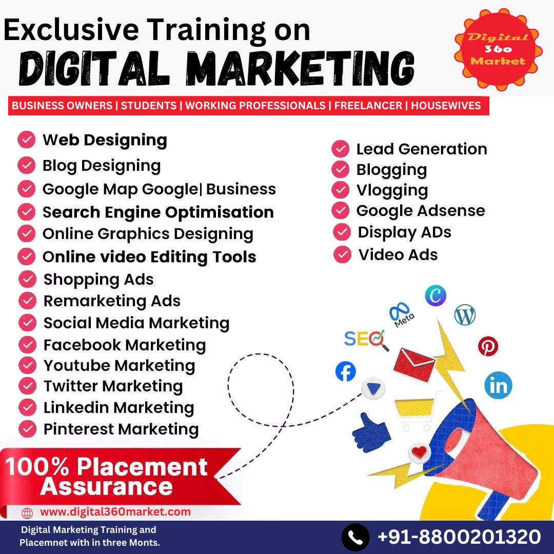 Exclusive Training on Digital Marketing.