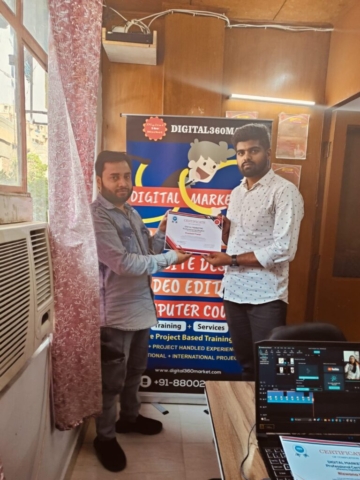 Prashant ji recived certificate for digital marekting
