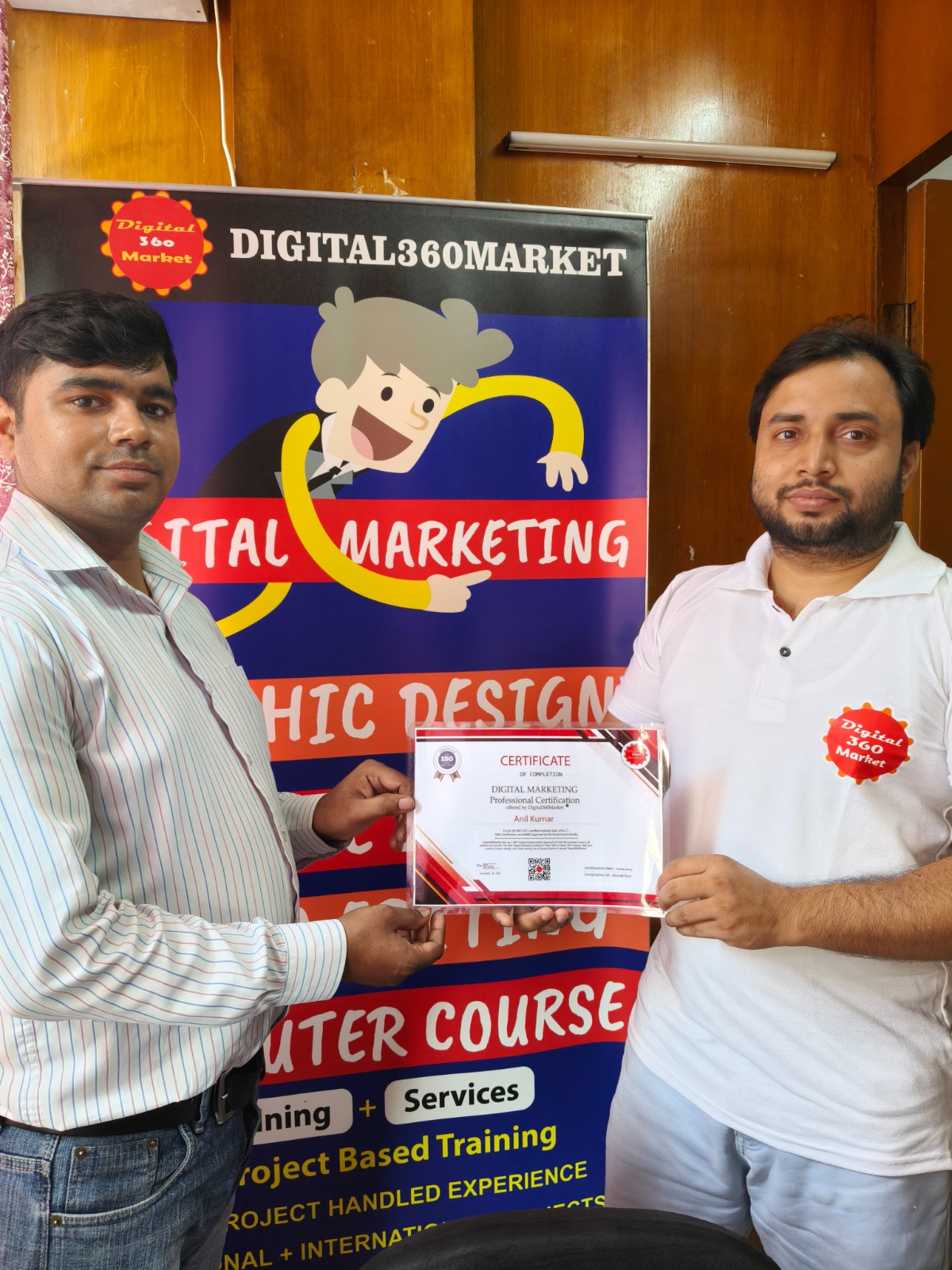 Mr. Anil Kumar has successfully completed the Digital Marketing Professional Course