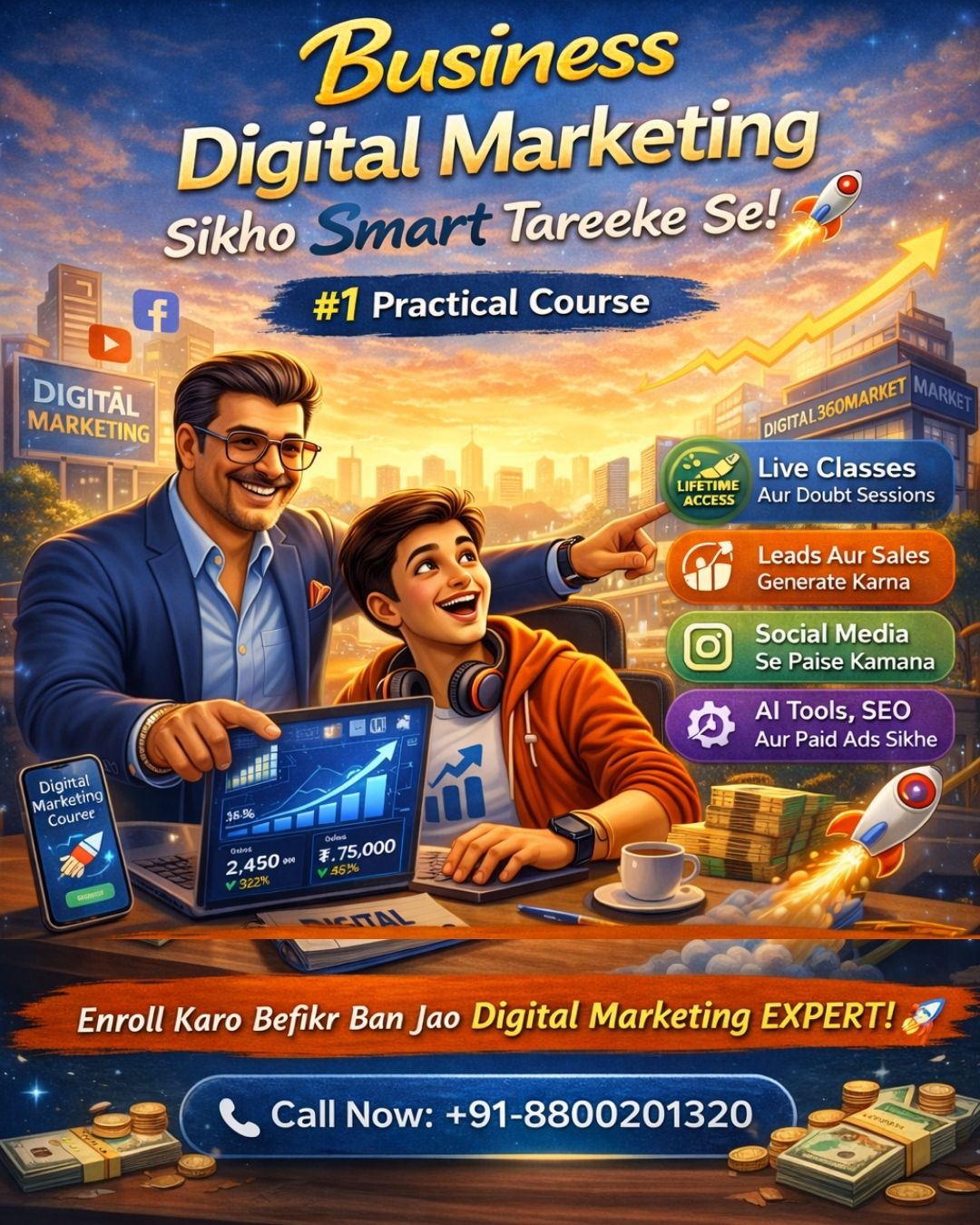 Job oriented digital marketing course in Delhi
