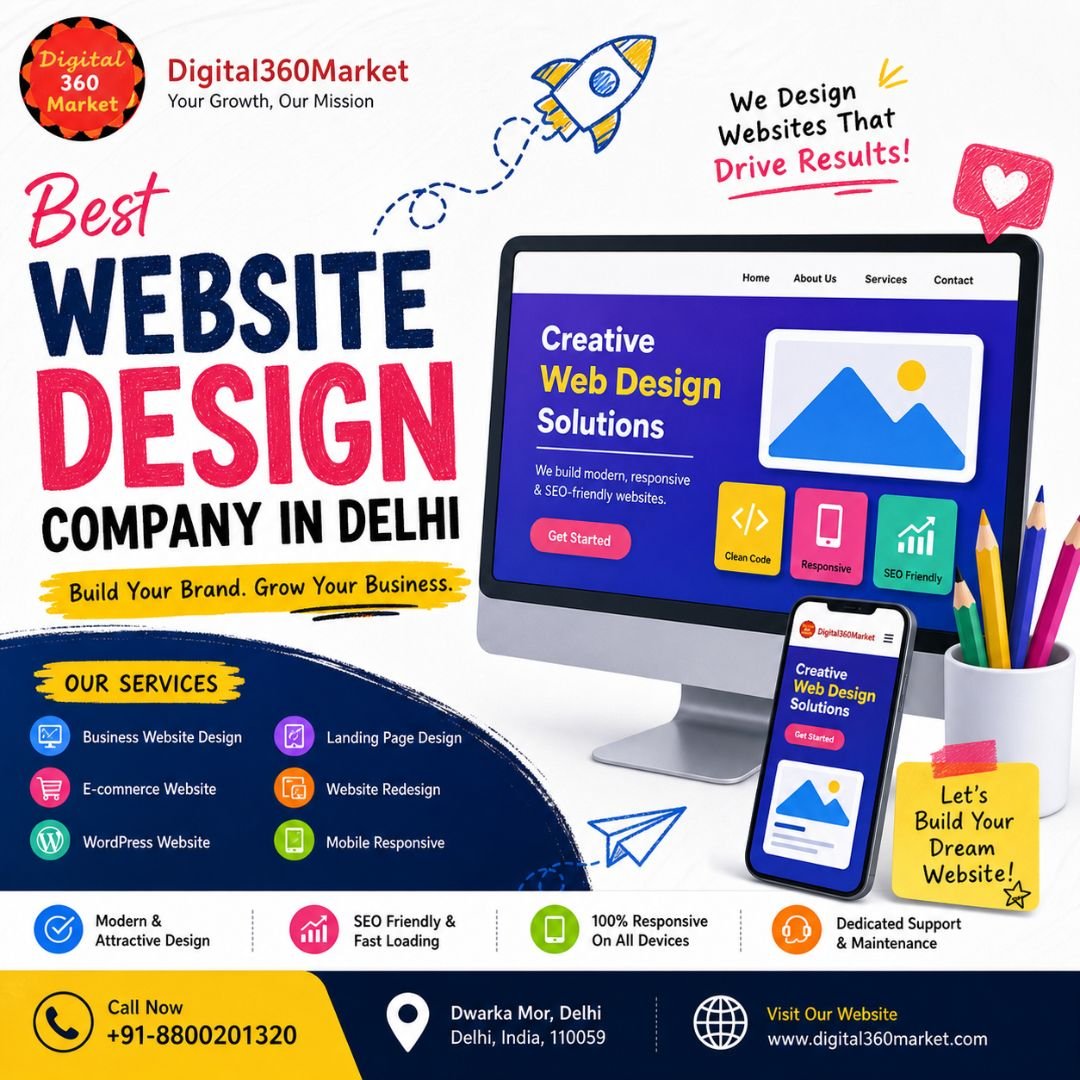 Best Website Design Company in Delhi - Digital360Market