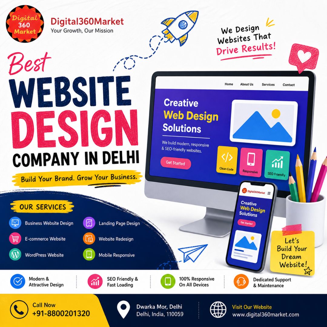 Best Website Design Company in Delhi – Digital360Market