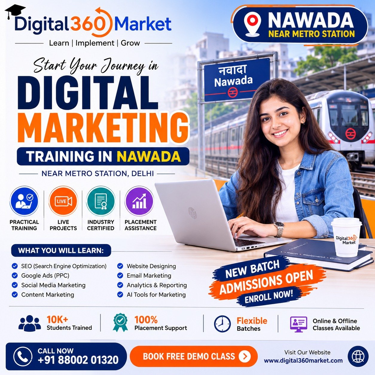 Nawada near metro Digital Marketing Training