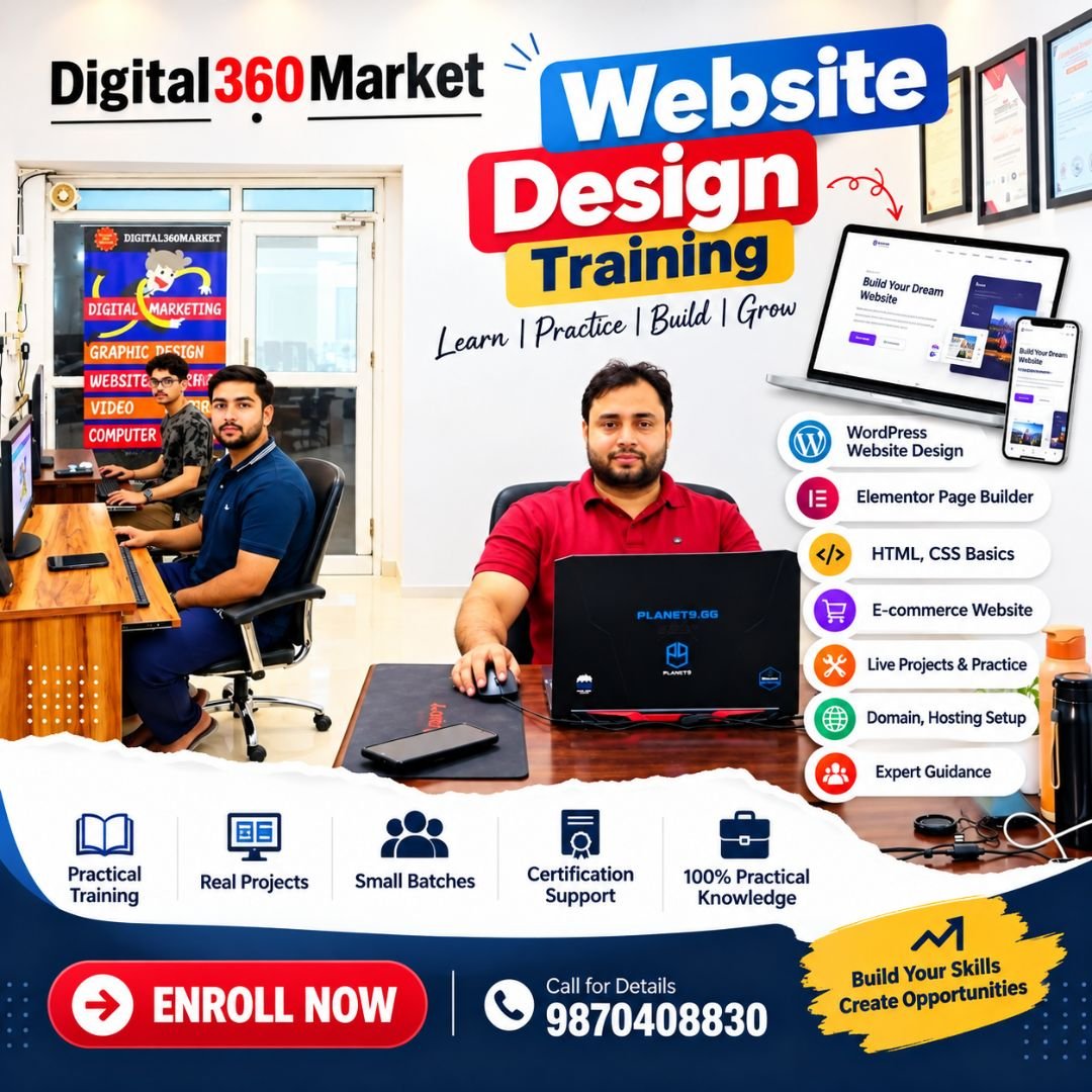 Digital360Market Website Design Training